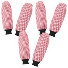 크블랑스 편안한 데일리 작업용 팔토시 2p x 3개, 레드체크
