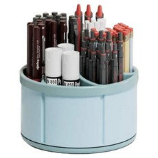 캐시리치 360도 회전 데스크 오거나이저 12 x 8 cm, 스카이블루, 1개