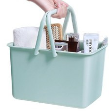 生活共感 浴室排水沐浴籃 提籃, 藍色