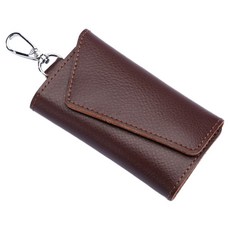 Khohimo 皮革鑰匙圈 鑰匙扣 5W0307, 1個, 咖啡色