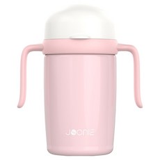 JOONIE 幼兒用不鏽鋼自主學習杯 第2代, 1個, 粉紅色, 240ml