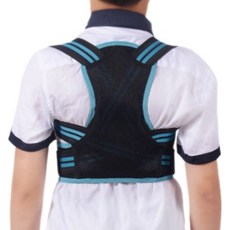 Dailycoo 青少年姿勢矯正帶 天空藍, 1個