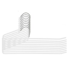 레디엘로 Z자형 논슬립 바지 걸이, 화이트, 9개