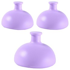 PureOn 輔助矽膠引導打嗝墊 75 x 60 x 23 mm, 3個, 紫色