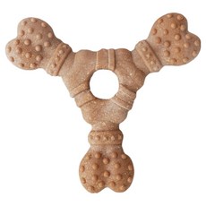 KARAPET 純眠狗狗潔牙骨頭玩具 三叉骨, 1個, 棕色