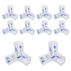 Natural Park 3面三角防撞護角, 10個, 透明