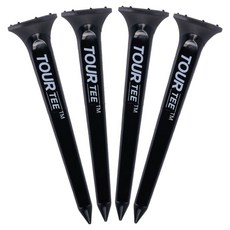 TOUR TEE 增距高爾夫球釘, 黑色, 4個