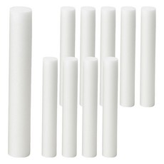 데일리툴 원형 꽃다발 제작용 백업스펀지 지름 4cm x 길이 30cm, 화이트, 10개