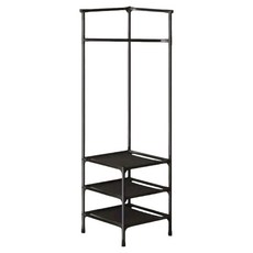 J Home角落省空間層架衣帽架, 黑色