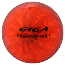 GIGA GOLF 公園高爾夫 LED 夜光高爾夫球 3層 60mm, 1個, 1件, 橘色