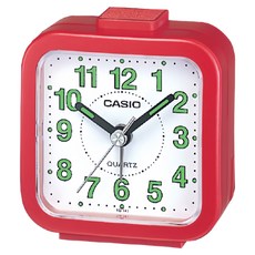 CASIO 卡西歐 輕巧指針鬧鐘, 紅色