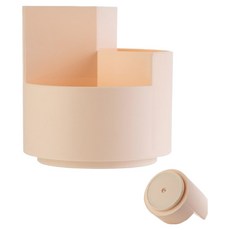 힘룸 회전 연필꽂이, 핑크, 1개