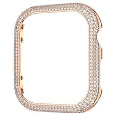 스와로브스키 여성용 스파클링 로즈골드 스마트워치 케이스 41mm 5663568 + 쇼핑백 + 메시지카드 세트, 1세트