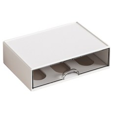 KODACHIEF 桌面整理 桌上型整理盒 20.5 x 5.8 x 14.3 cm, 1個, 白色