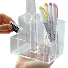 루네타 다용도 데스크정리함 3단, 투명, 1개