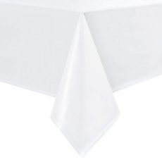 AHOYE 緞面防皺桌巾, 200 x 145cm, 白色, 1個