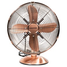 EURO PARK 左右擺頭 3段風速 4葉扇片 經典設計 復古懷舊電風扇 EU-M12, 單一顏色