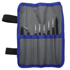 King'sdun Coms 防靜電美甲精密鑷子8件組 ID670, 1套