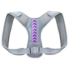 KUMI HANDS 肩部姿勢矯正帶 灰色 紫色, 1個