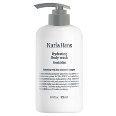 Karl&Hans 保濕沐浴乳 清新薄荷, 1個, 500ml