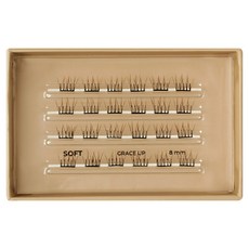 Ollio 免膠水假睫毛 單包 柔軟 L, 1個, 無色/無香