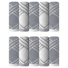 송월타월 몽블랑 세면타월 200g 30수 코마사, 라이트그레이, 10개