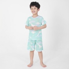 campuskids 男童人造絲三分內衣上下套裝