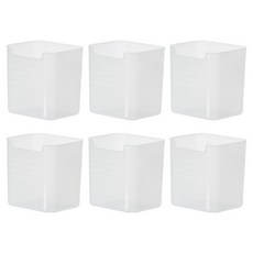 굿무드 다용도 화장실 냉장고 수납 정리함, 6개