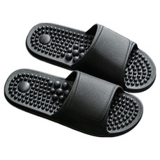 通勤倉庫 指壓拖鞋 260~265mm, 1個, 黑色