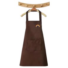 마켓링 심플 미술 앞치마, 브라운