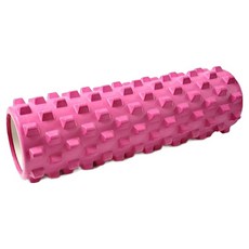 코히모 필라테스 요가 종아리 스트레칭 EVA 마사지 지압 바디 폼롤러 4W338, 1개, 로즈핑크