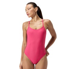 speedo 素色連身挖背泳裝 8-00390518431