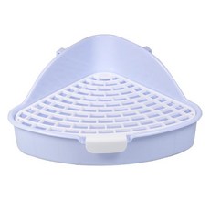 그린허그 토끼 배변판 코너형, 블루, 1개