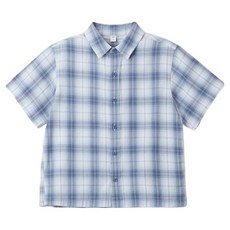 SPAO Kids 兒童夏季格紋短袖襯衫