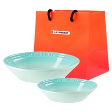 르크루제 네오 얕은디쉬 16cm + 22cm + 쇼핑백 M 세트, 1세트, 디쉬 2종 + 쇼핑백, 쿨민트(디쉬)