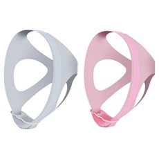 Soomer 防止睡眠時張嘴下巴束帶 粉紅色 + 灰色組合, 1個