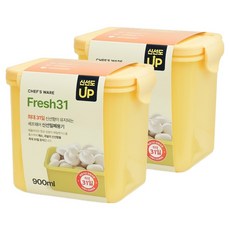 Chef's Ware Fresh31沸石密封保鮮盒, 2個, 900ml