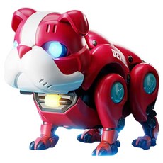 KANGAROO 강아지 무선조종 인공지능 장난감 움직이는 AI 애완 반려견 펫 R11 불독 rc로봇, 레드, 1개