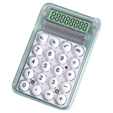 루네타 심플한 계산기, 화이트, 1개