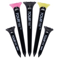 TOUR TEE 增距高爾夫球釘組 長梯 3個 + 短梯 2個, 黑色, 1組