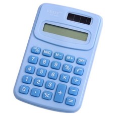 루네타 휴대용 계산기, 스카이블루, 1개