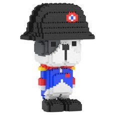 JEKCA 冒險家 法國鬥牛犬 法國士兵 狗狗積木 S, 1個, 混色