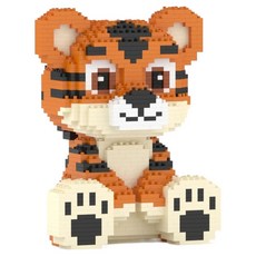 JEKCA 大眼老虎動物積木 M, 1個, 混合色