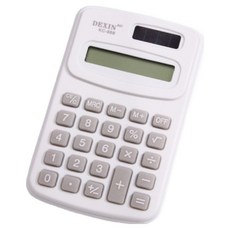루네타 휴대용 계산기, 화이트, 1개