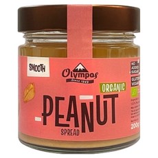 올림포스 유기농 100% 피넛버터 스무스, 1개, 200g