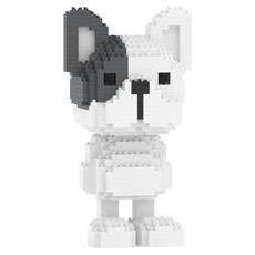 JEKCA 冒險家法國鬥牛犬小狗積木 M, 1個, 混合色