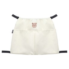 Manito 嬰兒推車多功能收納袋, 1個, 小熊奶油