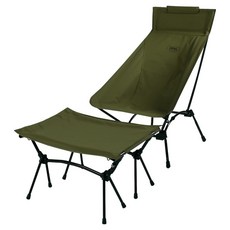 camp village 露營腳凳 + 輕量椅 + 專用收納袋組合, 卡其色, 1個