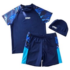 兒童 Water-X 泳裝上下身 + 泳帽套組