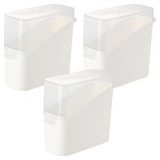 Ilsangsokbanzzak 附蓋直立式冰箱收納盒, 3個, 白色